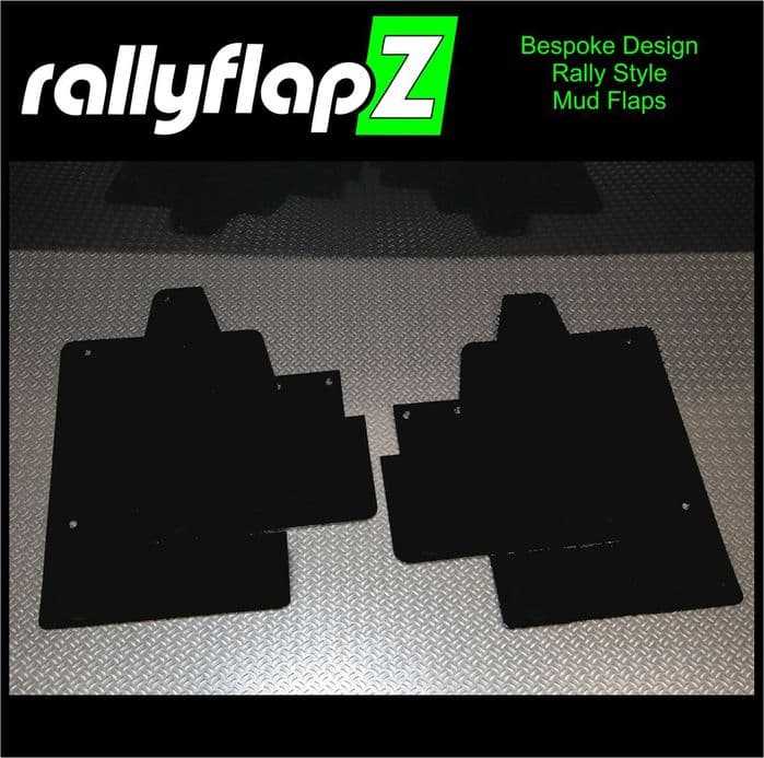 Rally Flapz, CORSA C (2000-2007) BLACK MUDFLAPS KIT