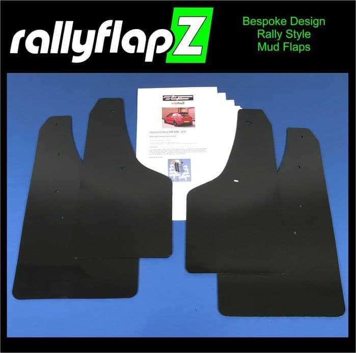 Rally Flapz, CORSA D VXR (2007-2014) BLACK MUDFLAPS