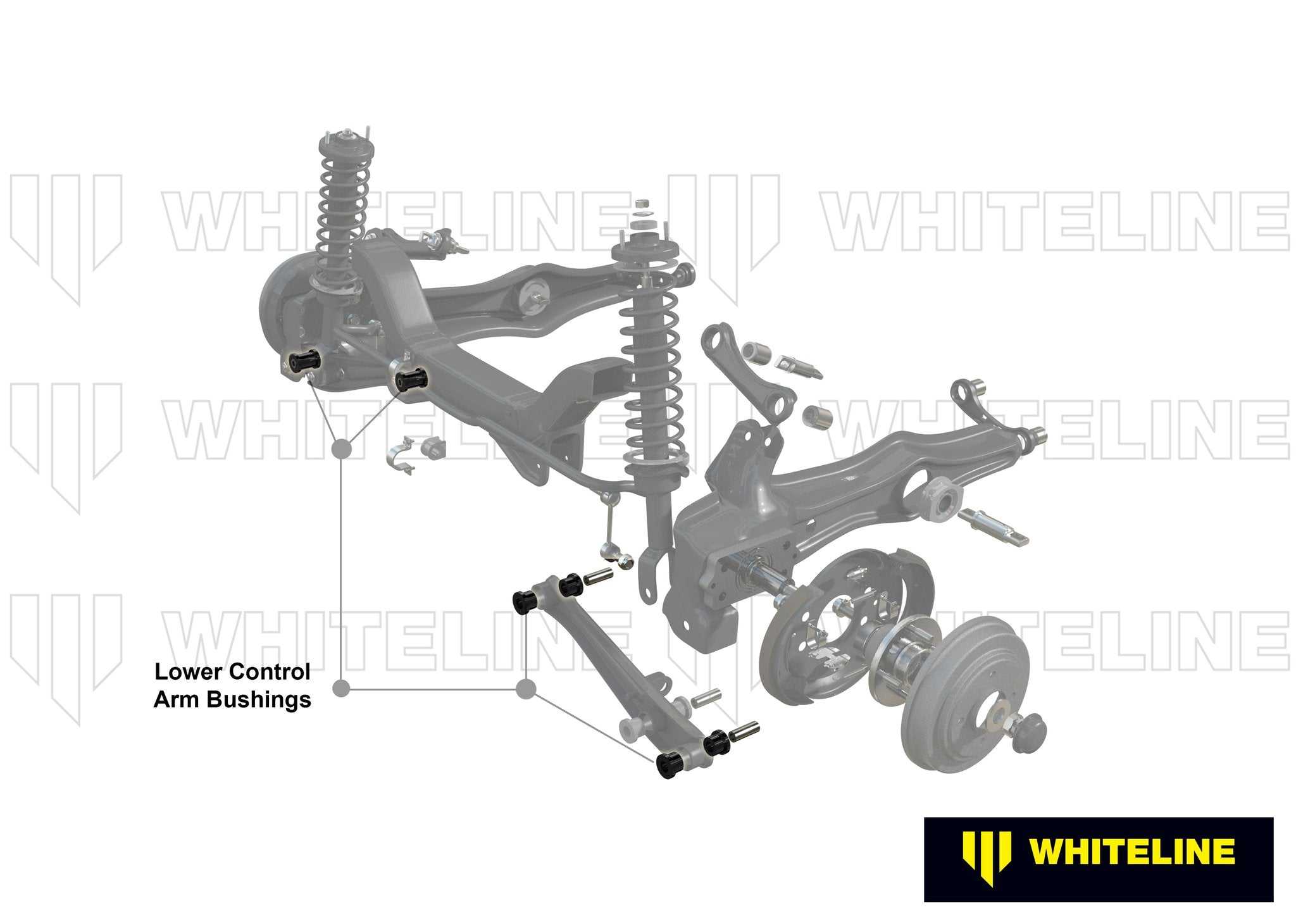 WhiteLine, Control Arm - Lower Rear Inner And Outer Bushing - WhiteLine
