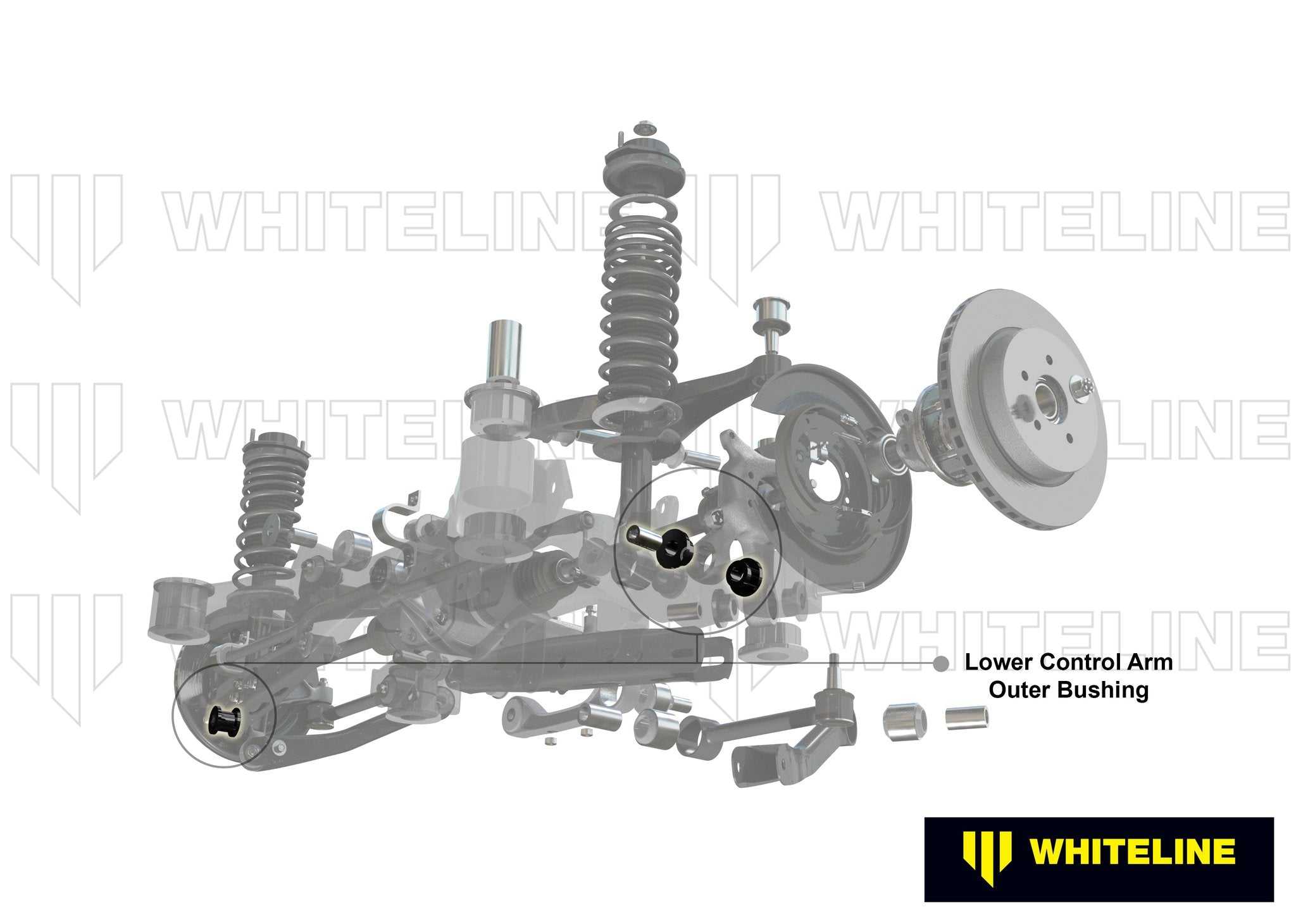 WhiteLine, Control Arm - Lower Rear Outer Bushing - WhiteLine