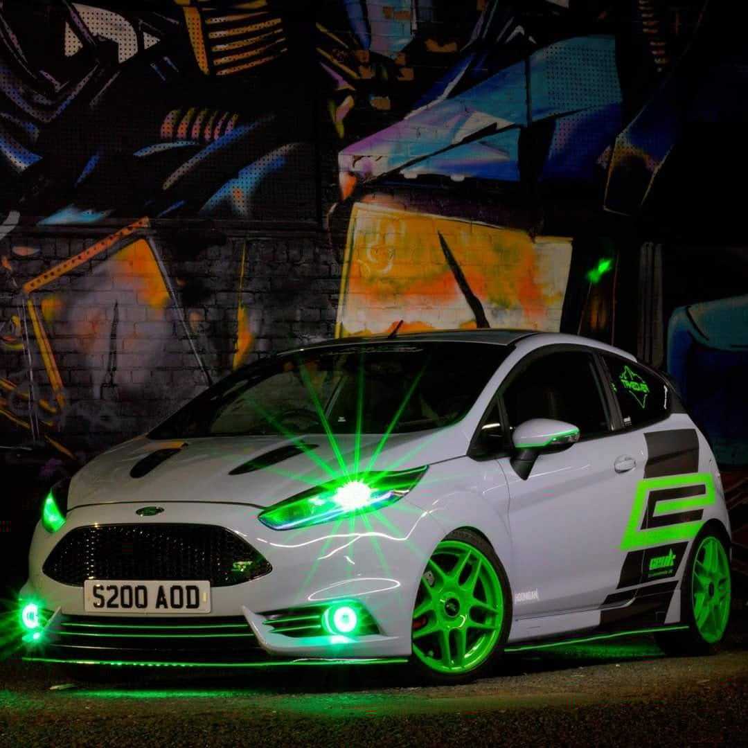 Car Enhancements UK, Demon Beam™ Official LED & Bluetooth Colour Changing unit - MK8 Fiesta