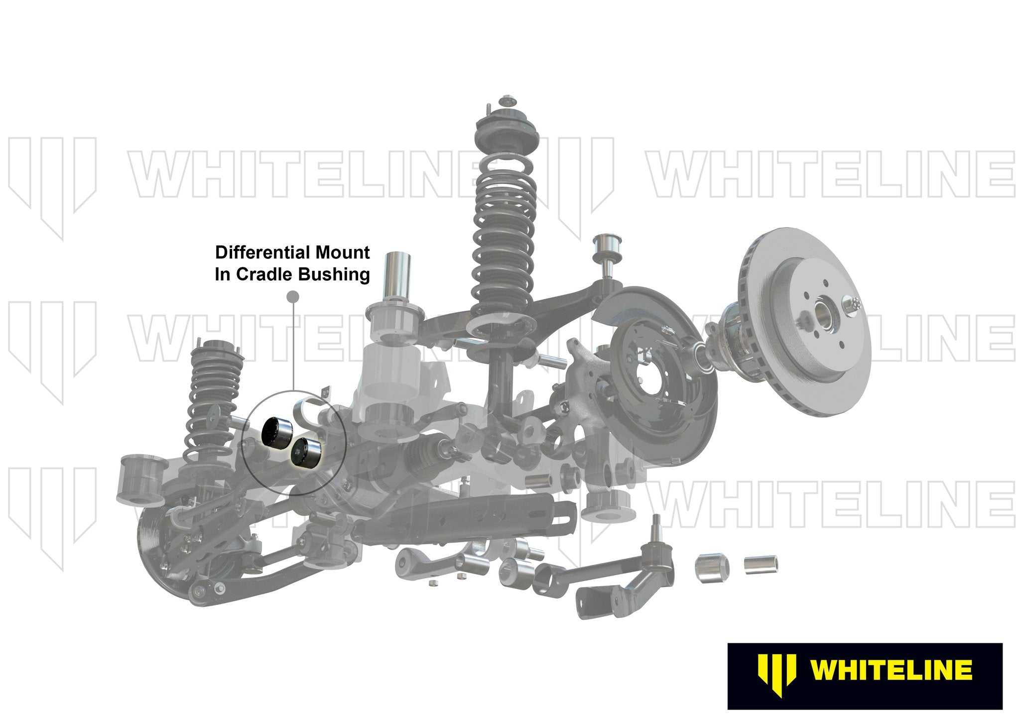 WhiteLine, Differential - Mount Support Rear Bushing - Nissan - WhiteLine