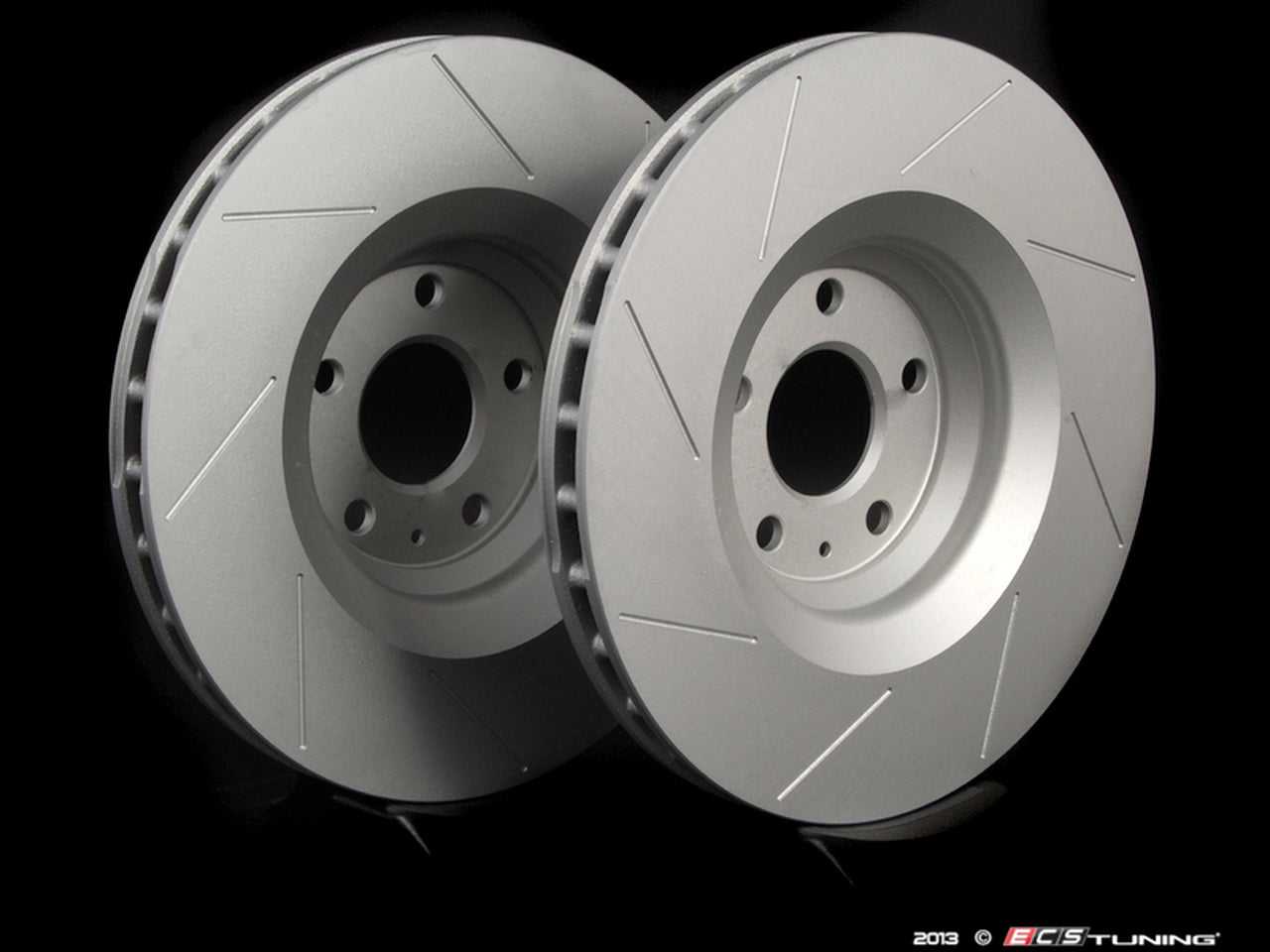 ECS Tuning, ECS Tuning - Slotted Front Brake Discs for MQB Cars