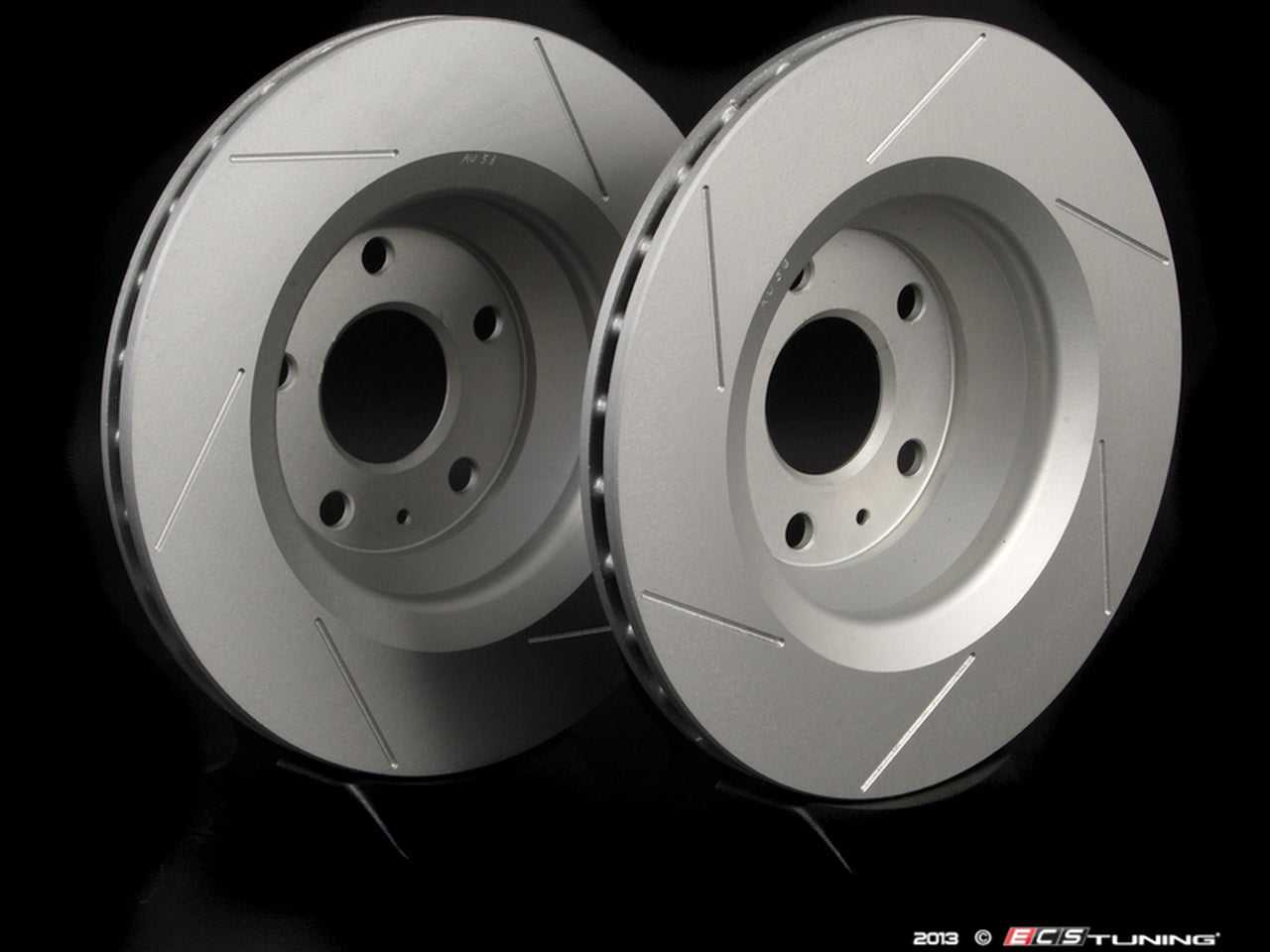 ECS Tuning, ECS Tuning - Slotted Rear Brake Discs for MQB Cars (310mm)