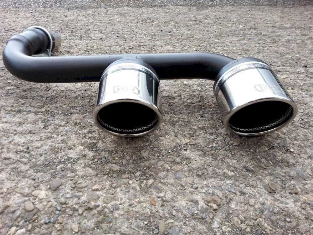Maxton Design, EXHAUST TIPS VW POLO MK5 (6R) FITS WITH DOUBLE MIDDLE EXHAUST REAR VALANCE