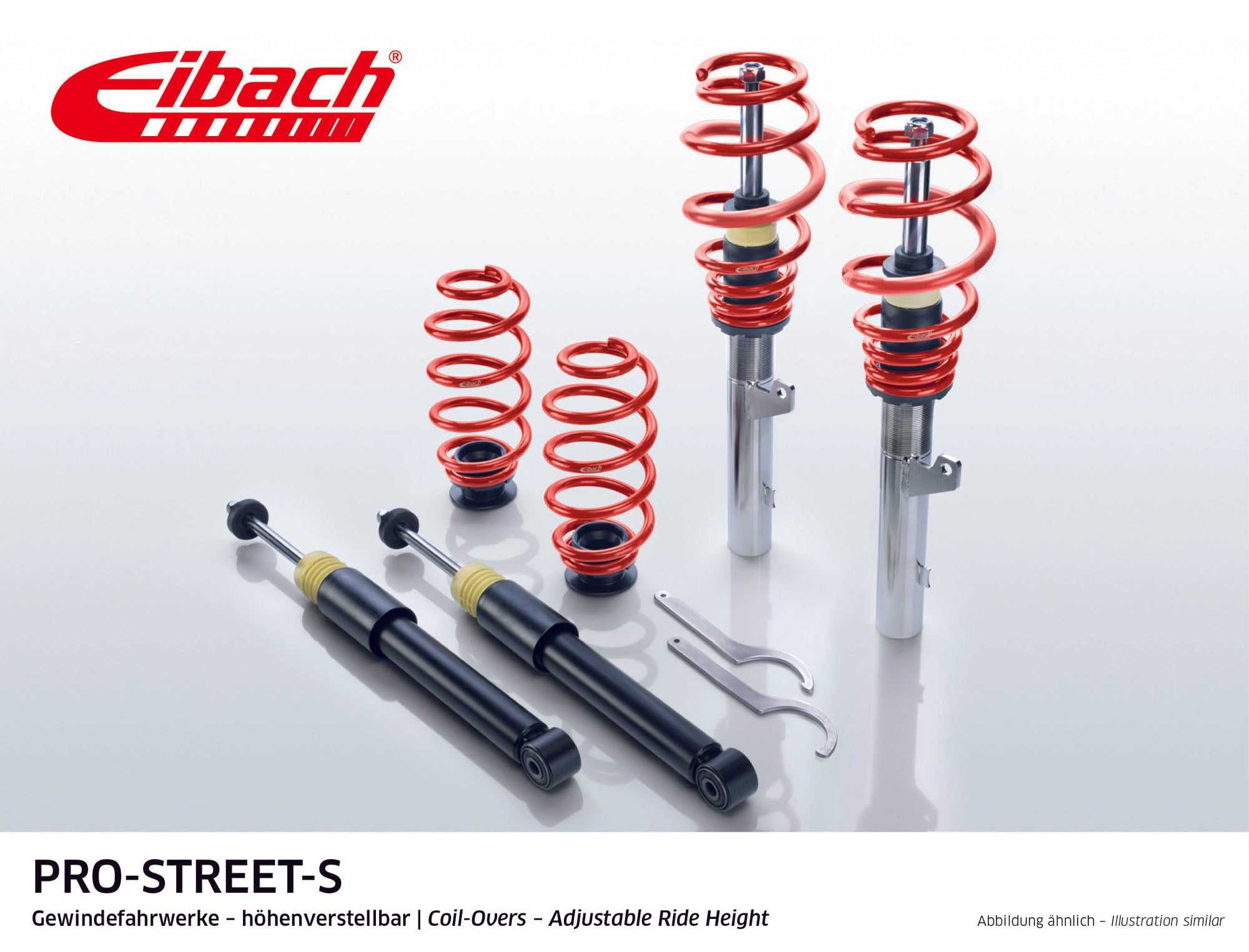 Eibach, Eibach Pro-Street Coilover Kit - Ford Focus MK3 1.0 EcoBoost/1.5 EcoBoost/1.6Ti/1.5TDCi/1.6TDCi