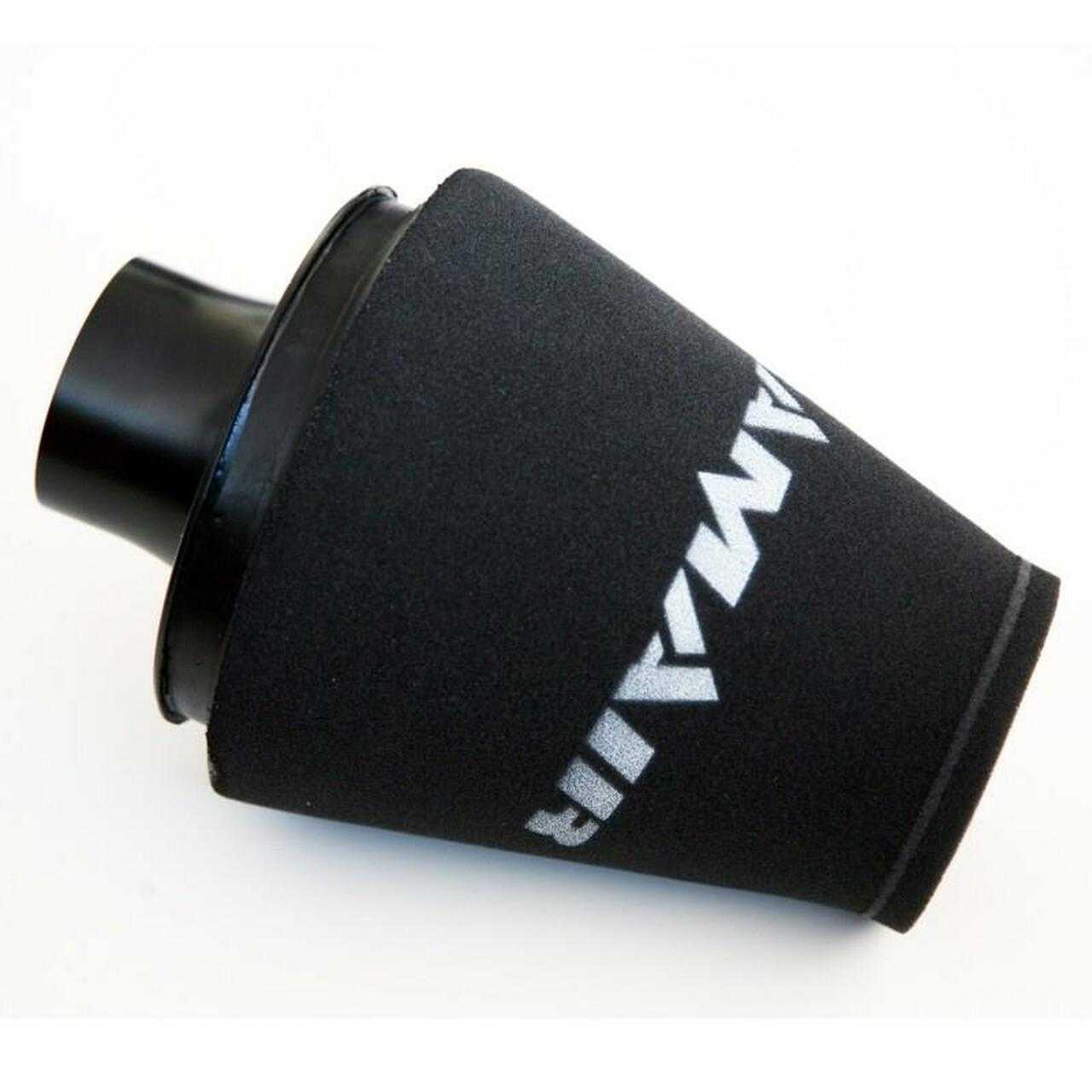 RamAir, FB-101-BK-KIT - 70mm OD Neck - Polymer Base Neck Cone Air Filter With Silicone Coupler - Universal