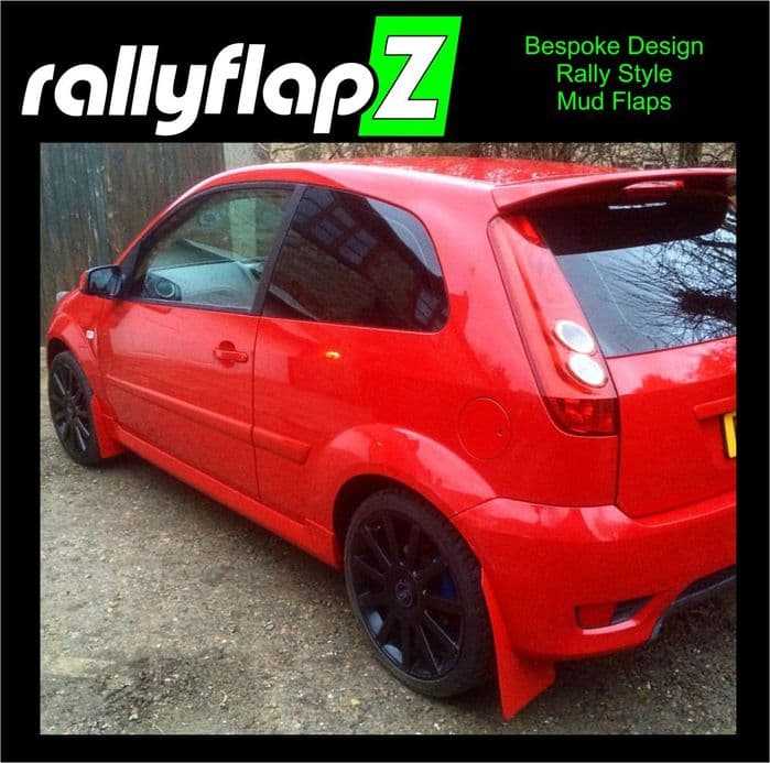 Rally Flapz, FIESTA ST150 (2002-2008) Inc Zetec S RED MUDFLAPS