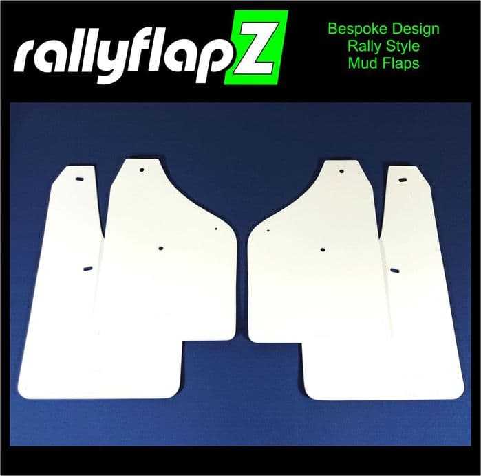 Rally Flapz, FIESTA ST150 (2002-2008) Inc Zetec S WHITE MUDFLAPS