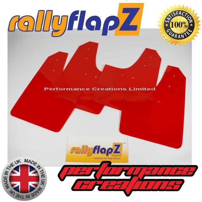 Rally Flapz, FIESTA XR2i Mk3 (1989-1994) RED MUDFLAPS
