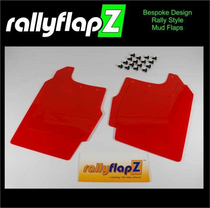 Rally Flapz, FOCUS RS Mk1 (1998-2004) RED MUDFLAPS