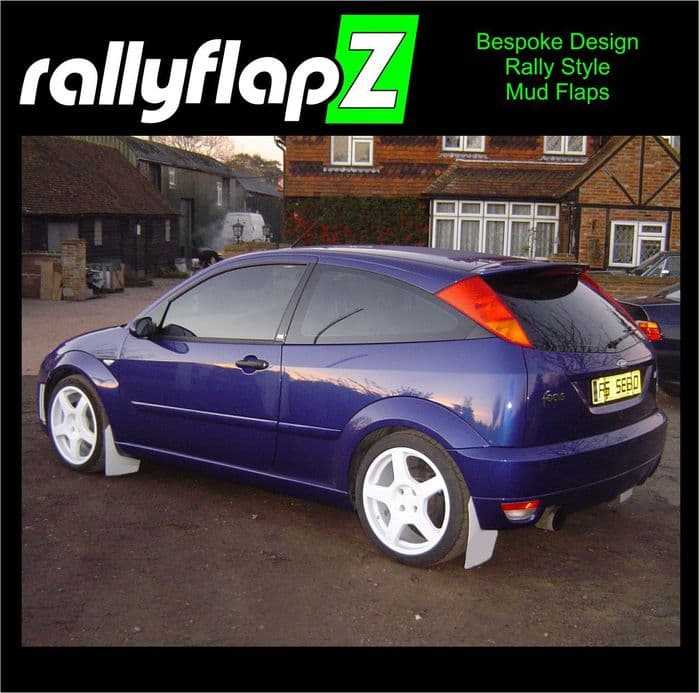 Rally Flapz, FOCUS RS Mk1 (1998-2004) WHITE MUDFLAPS