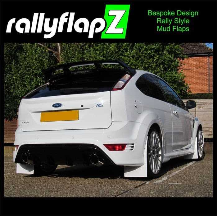 Rally Flapz, FOCUS RS Mk2 (2009-2011) WHITE MUDFLAPS