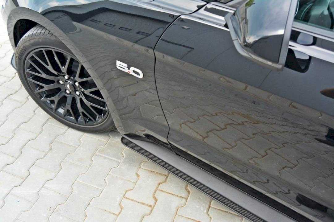 Maxton Design, FORD MUSTANG MK6 GT - RACING SIDE SKIRTS DIFFUSERS (2014-17)