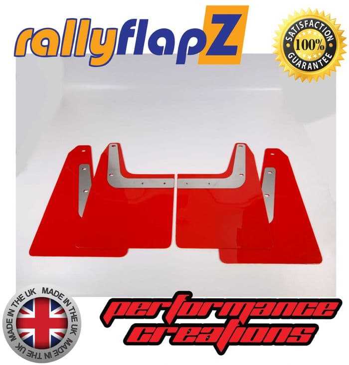 Rally Flapz, FORESTER XT (06-08) RED MUDFLAPS