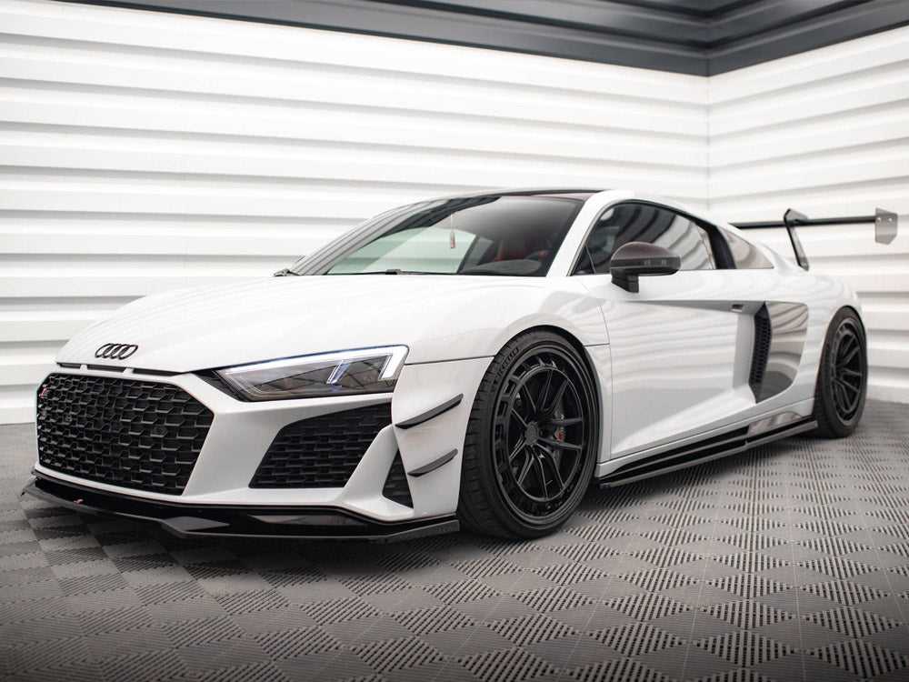 Maxton Design, FRONT BUMPER WINGS (CANARDS) AUDI R8 MK2 FACELIFT
