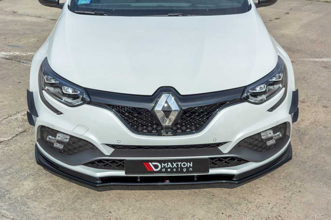 Maxton Design, FRONT BUMPER WINGS (CANARDS) RENAULT MEGANE MK4 RS (2018-2020)