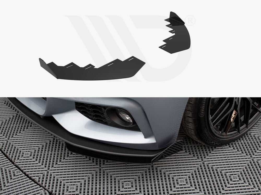 Maxton Design, FRONT FLAPS BMW 4 COUPE / GRAN COUPE / CABRIO M-PACK F32 / F36 / F33