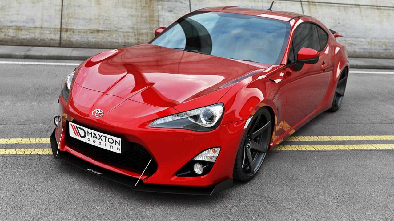 Maxton Design, FRONT RACING SPLITTER TOYOTA GT86 (WITH WINGS) (2012-2016)