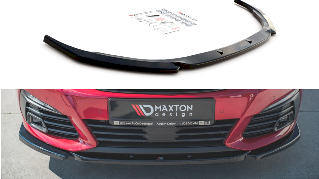 Maxton Design, FRONT SPLITTER V2 PEUGEOT 308 GT MK2 FACELIFT (2017-)