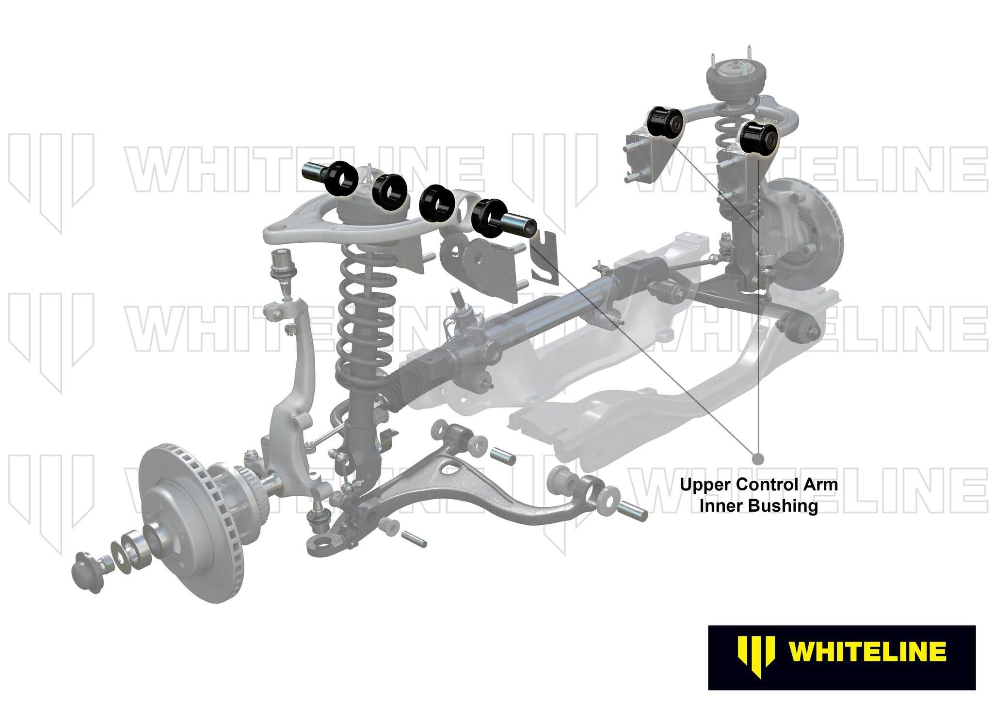 WhiteLine, Fixed Camber Kit - Front Control Arm Upper Bushing - Mazda - WhiteLine