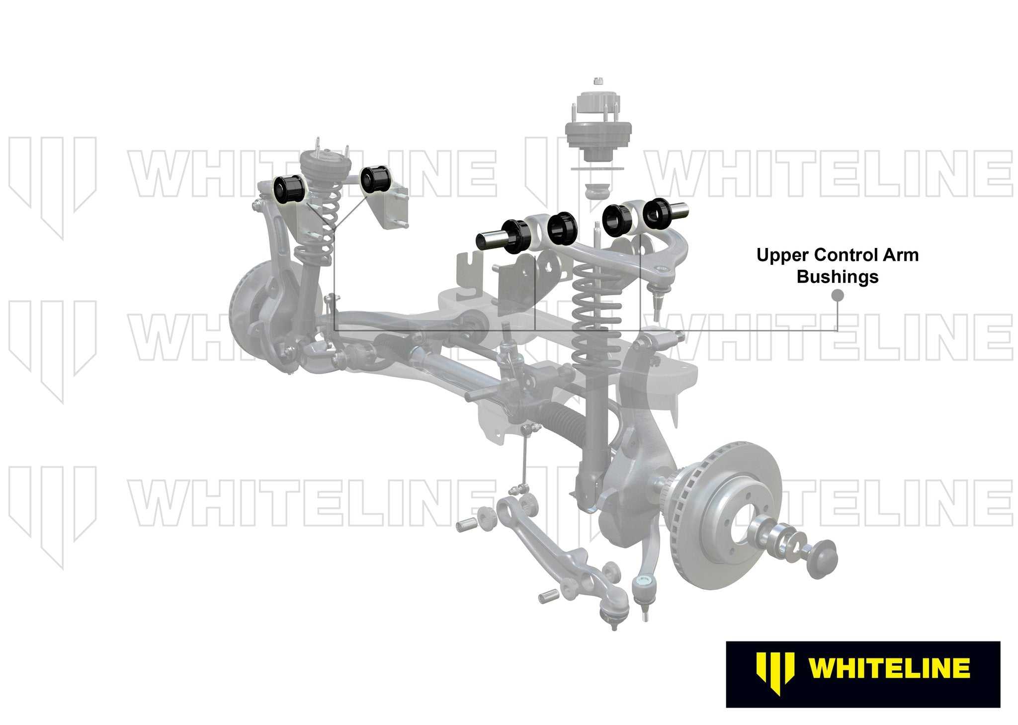 WhiteLine, Fixed Camber Kits - Front Wishbone Control Arm Upper Bushing - Audi - WhiteLine