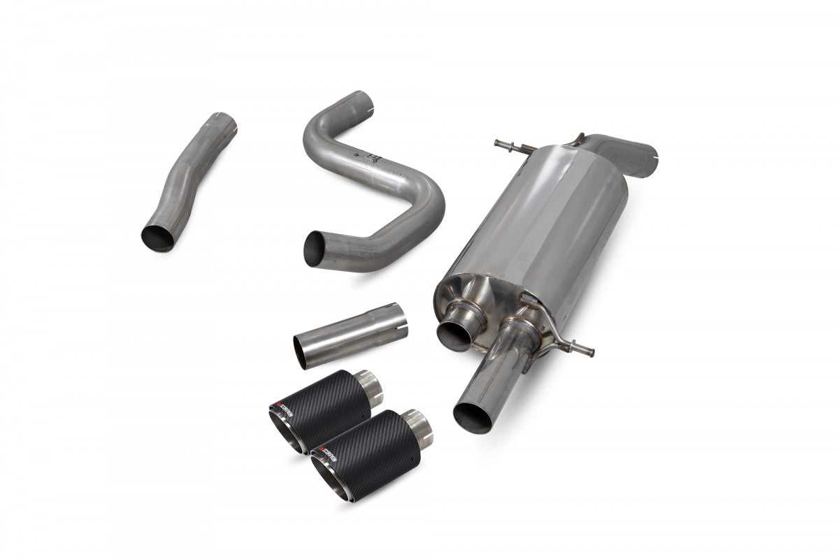 Scorpion Exhausts, Ford  Fiesta ST MK8 GPF-Back system non-valved and Carbon Fibre Ascari Tips