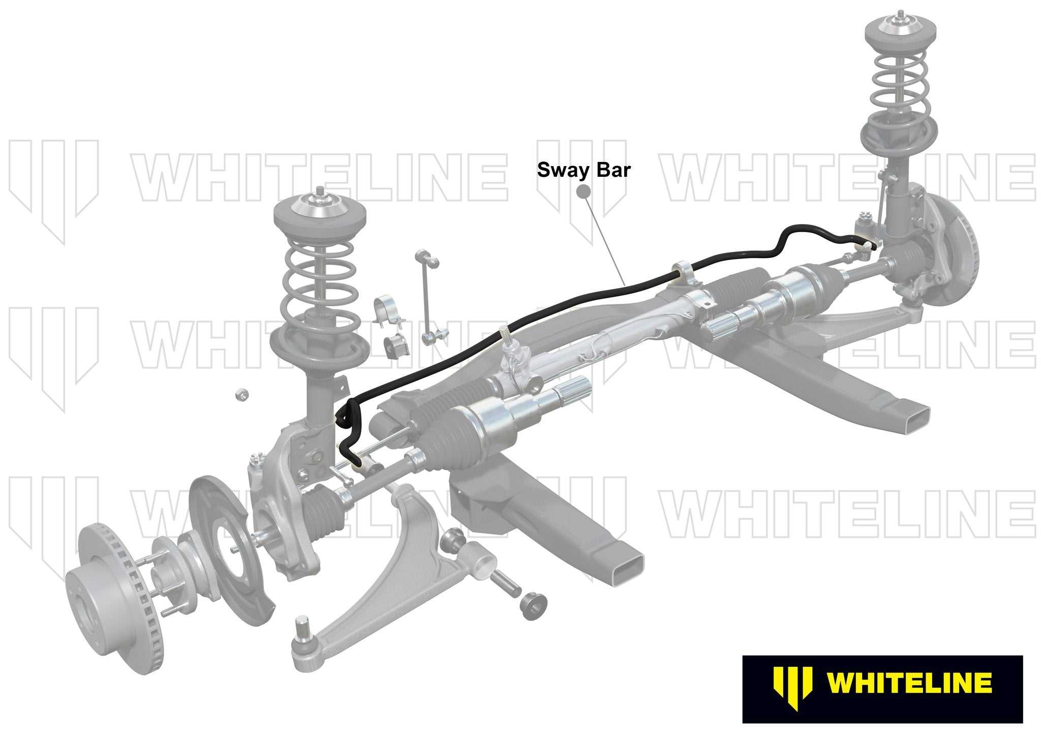 WhiteLine, Front Anti-Roll Bar 20mm Heavy Duty Subaru Forester SF & Legacy BD BE BG BH 1998-2003 - WhiteLine