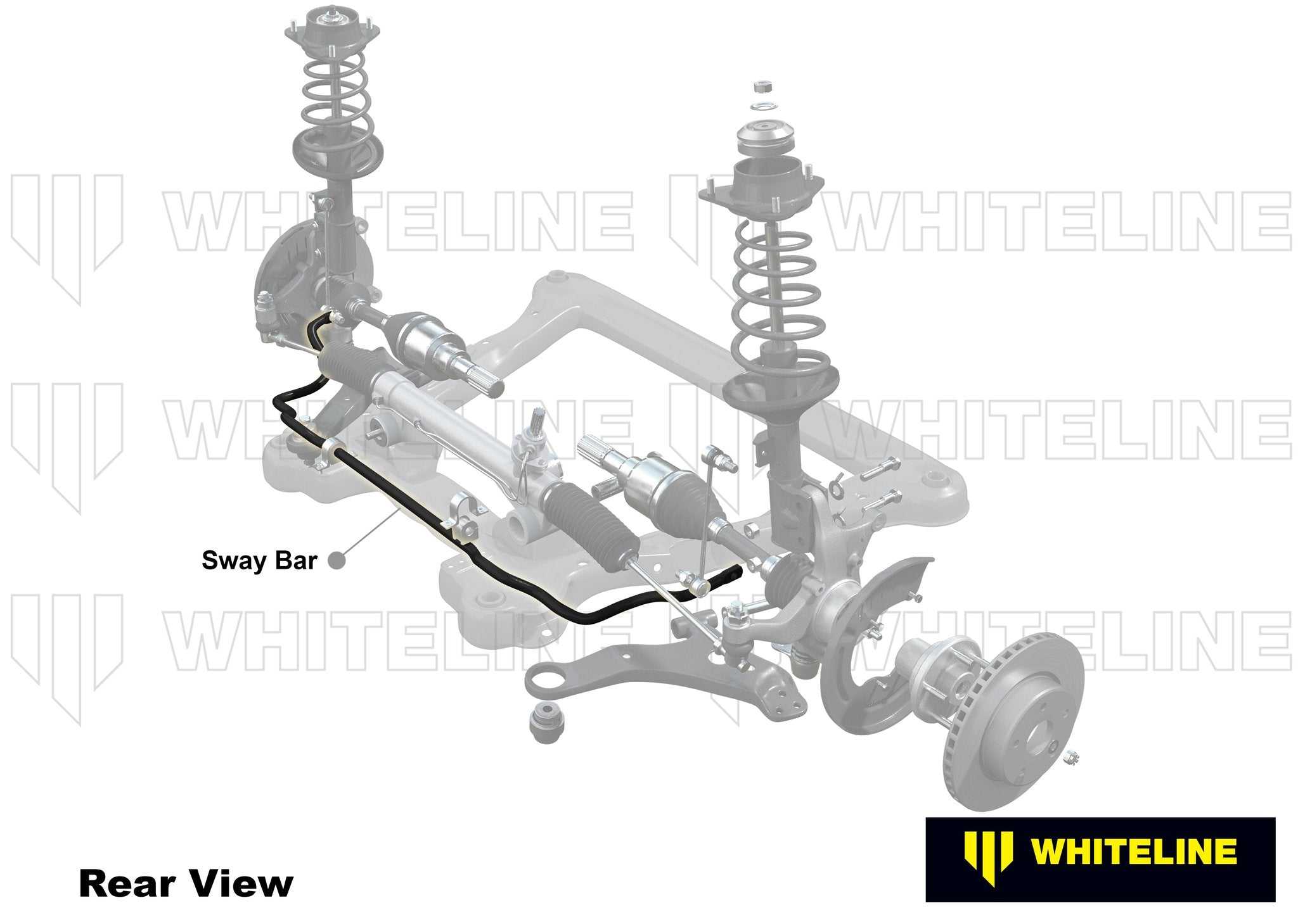 WhiteLine, Front Anti-Roll Bar 22mm Heavy Duty Blade Adjustable Subaru Impreza GE GH 2007-2011 - WhiteLine