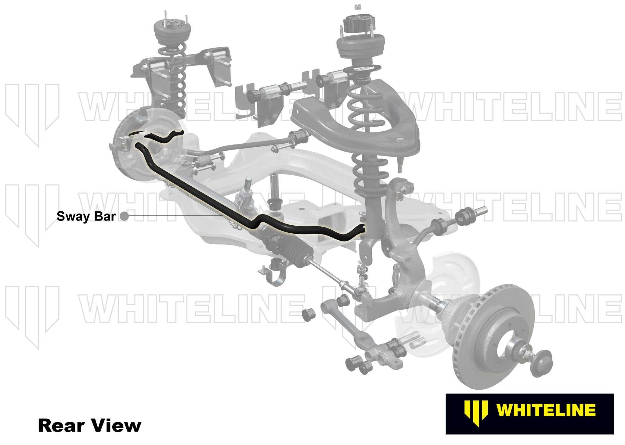 WhiteLine, Front Anti-Roll Bar 24mm Heavy Duty Blade Adjustable Nissan Skyline GTS GTS-T R33 R34 1993-2002 - WhiteLine