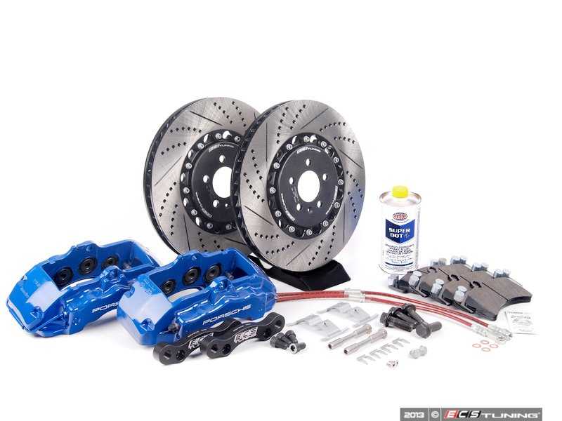ECS Tuning, Front Big Brake Kit - Stage 5 - 2-Piece Cross-Drilled & Slotted Rotors (358x32)